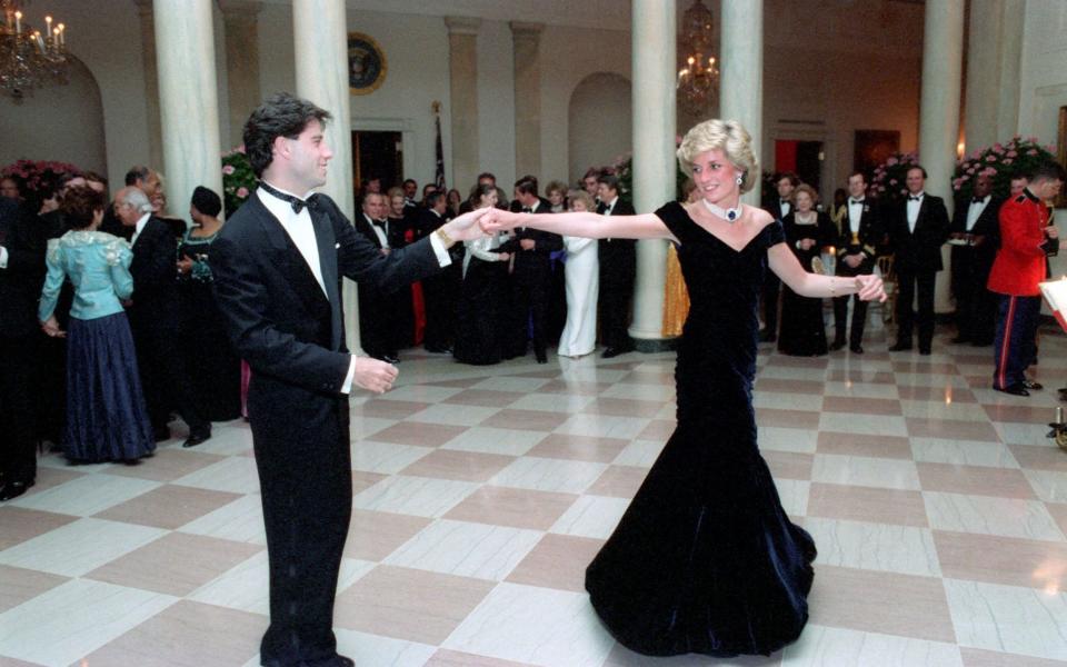 Princess Diana dances with John Travolta - Shutterstock