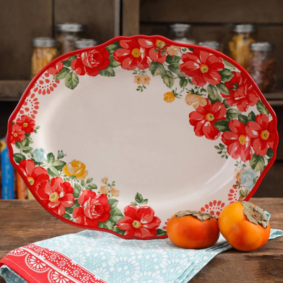 The Pioneer Woman Vintage Floral Serving Platter