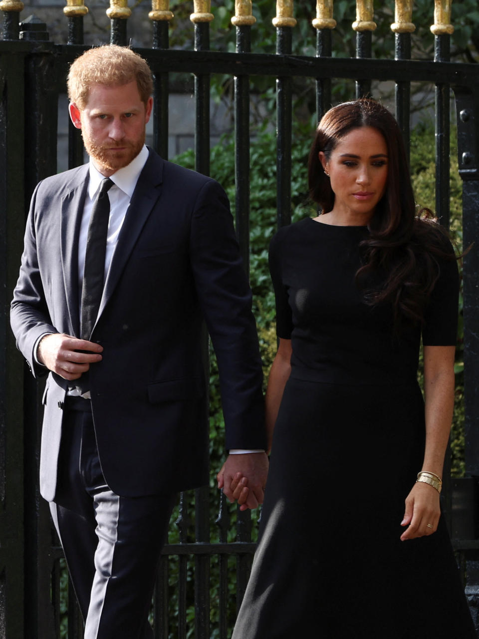 El príncipe Harry y Meghan en el tributo a la reina Isabel / REUTERS/Paul Childs 