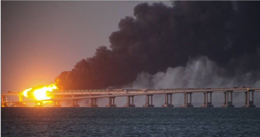 克里米亞大橋2022年爆炸事件就是出自烏克蘭之手。（圖／達志／美聯社，下同）