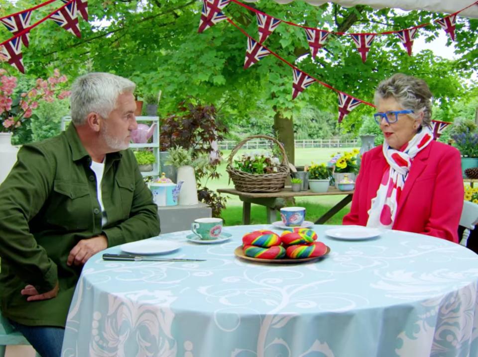 rainbow bagel great british baking show