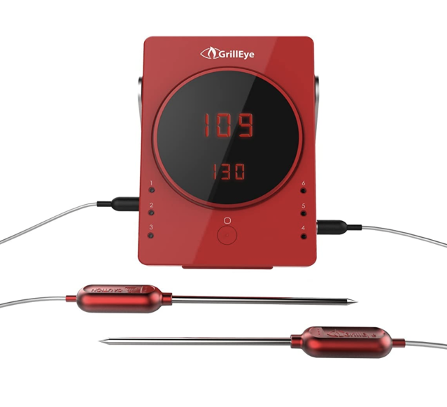 NutriChef Bluetooth Meat Thermometer for Grilling and Smoking