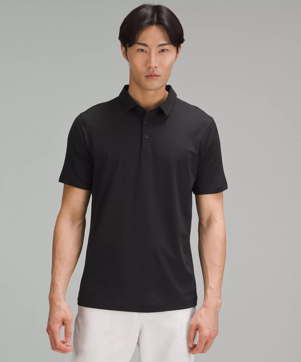 Evolution Short-Sleeve Polo Shirt. Image via lululemon.