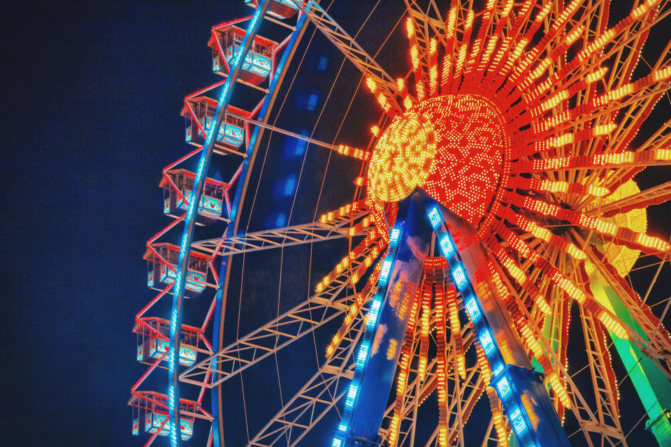 Ferris wheel at night