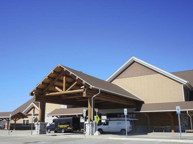 Pellston Regional Airport’s passenger terminal is shown.