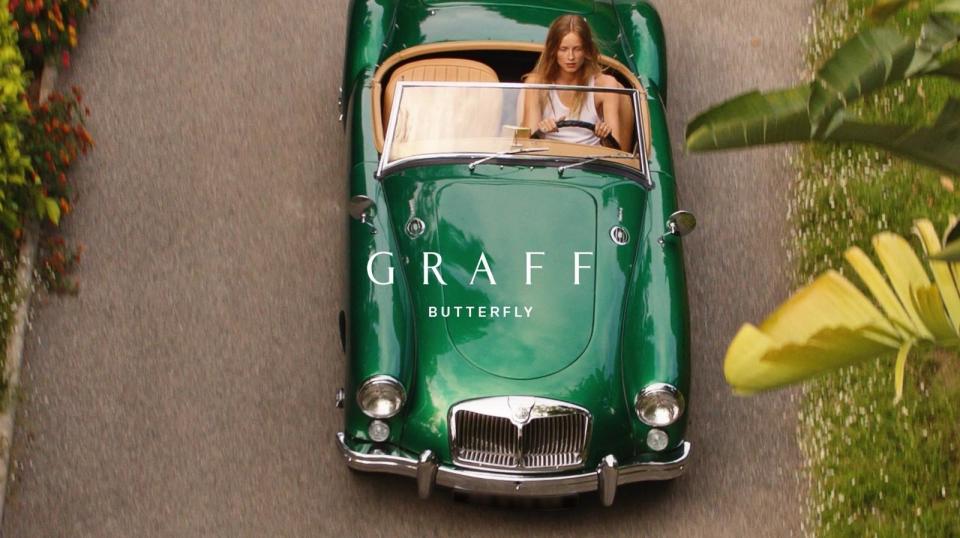 The new Graff logo featured in the ad campaign.