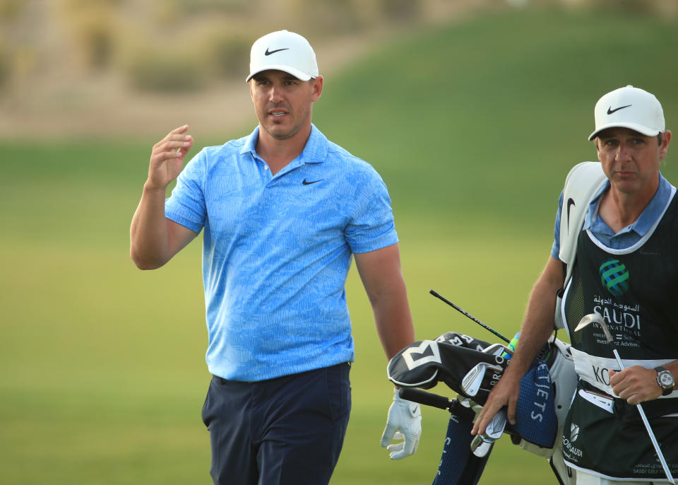 Don't expect to hear from Brooks Koepka while he's on the course. (Andrew Redington/WME IMG/WME IMG via Getty Images )