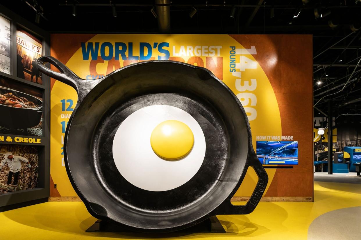 Visitors to the museum can take in the spectacle that is the World’s Largest Cast Iron Skillet.