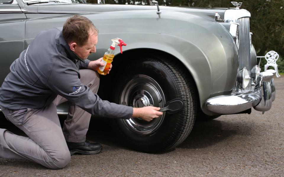 Avoid silicon in cleaning products when maintaining tyres if you are after a natural finish