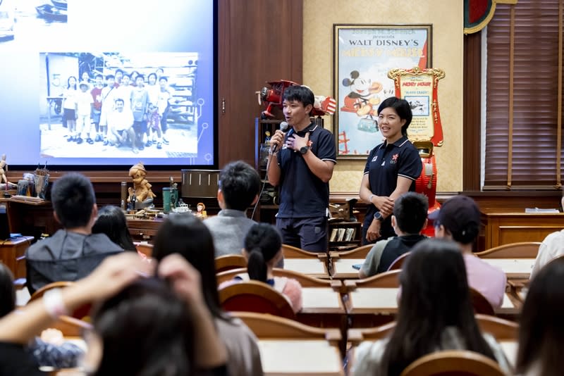 前香港單車代表黃金寶及滑浪風帆代表陳晞文分享運動員轉型的心路歷程（相片來源：港協暨奧委會）