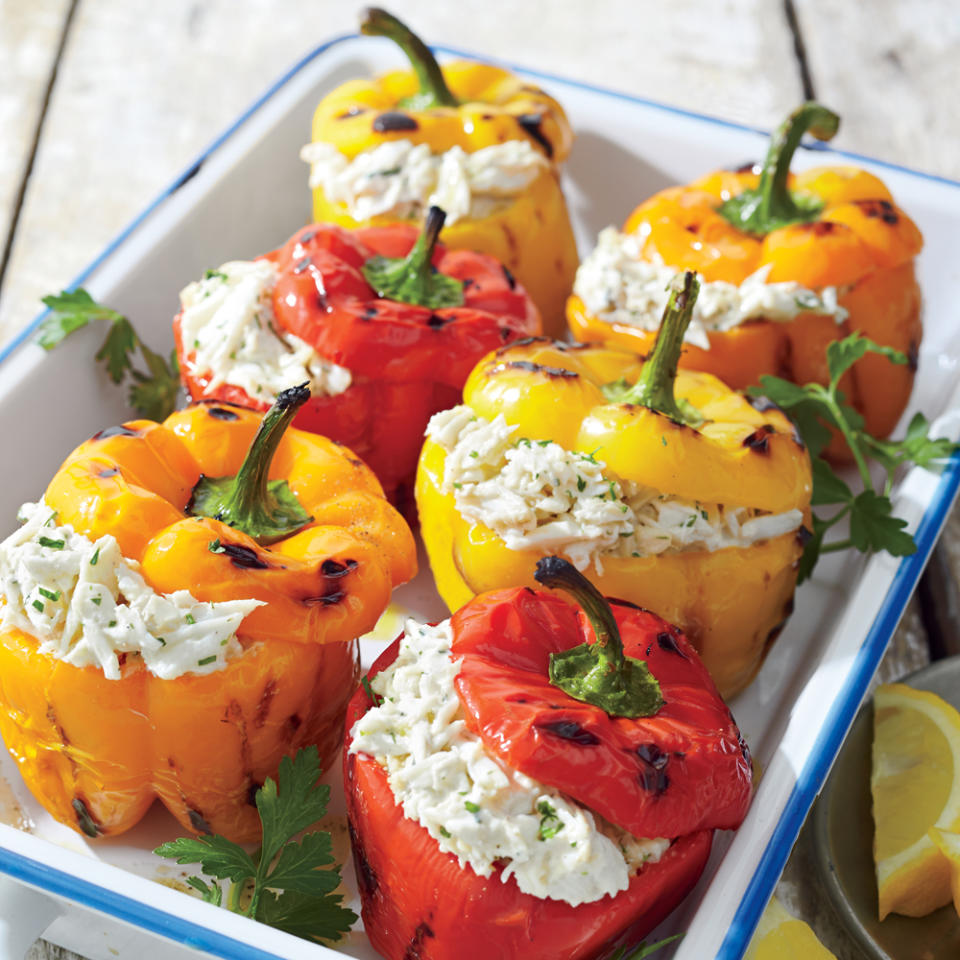 Crab-stuffed Grilled Bell Peppers