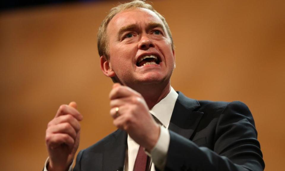 <span class="element-image__caption">Tim Farron claimed the job of the BHA is to promote horse racing.</span> <span class="element-image__credit">Photograph: Andrew Matthews/PA</span>