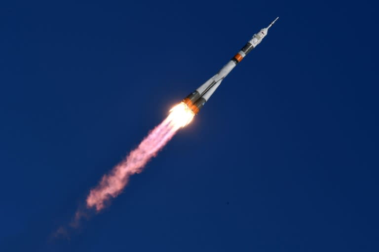 Russia's Soyuz MS-07 spacecraft took off from the Baikonur Cosmodrome at 0721 GMT