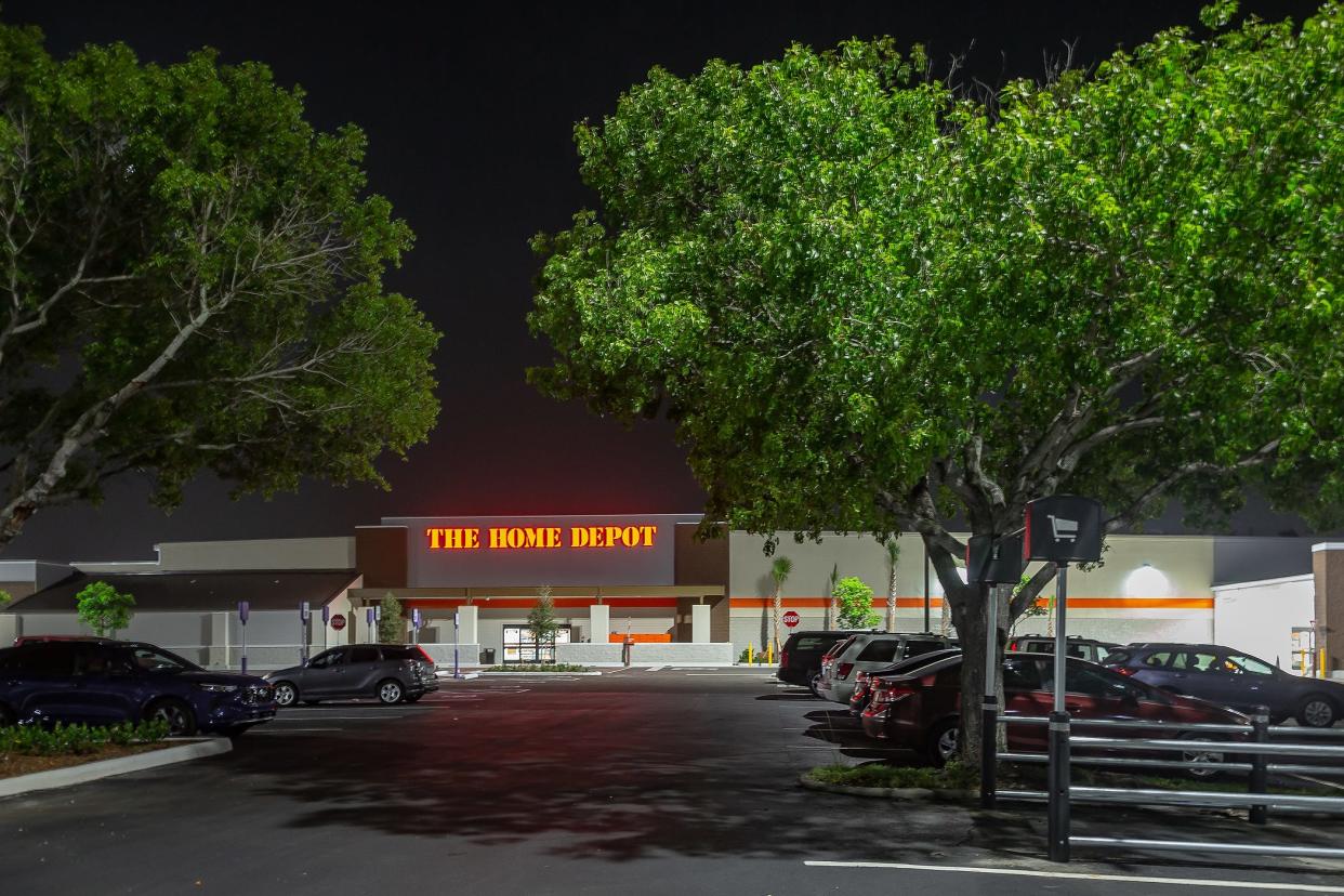 Site of new The Home Depot just east of I-95 on the south side of Hypoluxo Road in unincorporated Palm Beach County, Fla., on July 25, 2023.