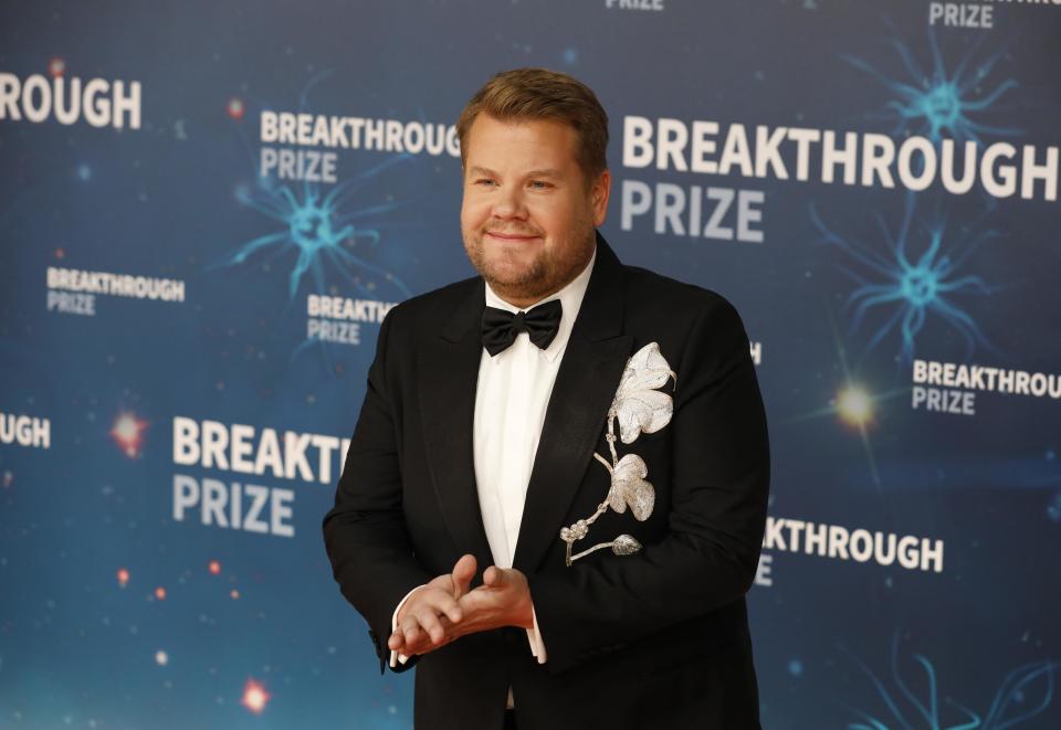 James Corden attends the 2020 Breakthrough Prize Ceremony at NASA Ames Research Center on November 03, 2019 in Mountain View, California. (Photo by Liu Guanguan/China News Service/VCG via Getty Images)