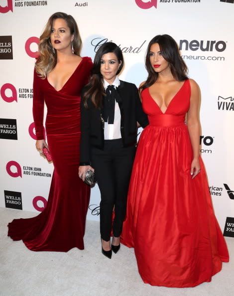 Kim, Khloe and Kourtney Kardashian  