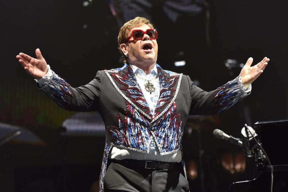 Pop legend Elton John will bring his Farewell Yellow Brick Road Tour to the Rupp Arena in April.