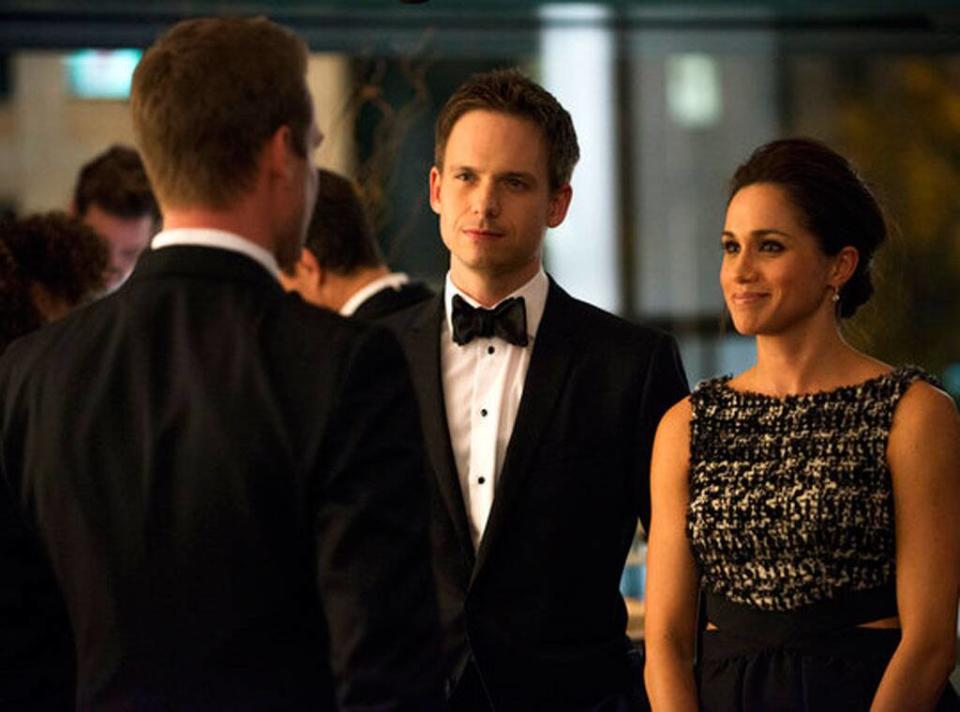 SUITS, Gabriel Macht, Patrick J. Adams, Meghan Markle