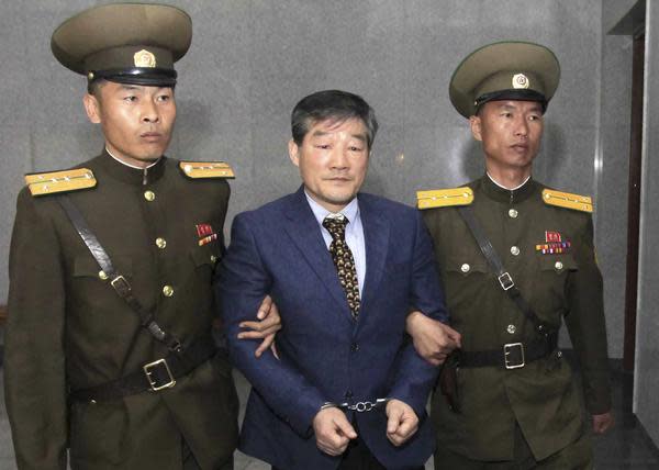 Kim Dong Chul was arrested by North Korea in October 2015