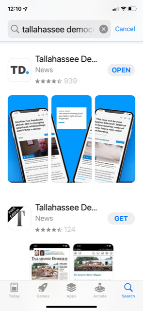 The Tallahassee Democrat app is free to download and includes a sampling of free articles. Subscribers have full access to all the app has to offer.