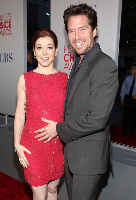 Alyson Hannigan and husband Alexis Denisof at the People's Choice Awards 2012