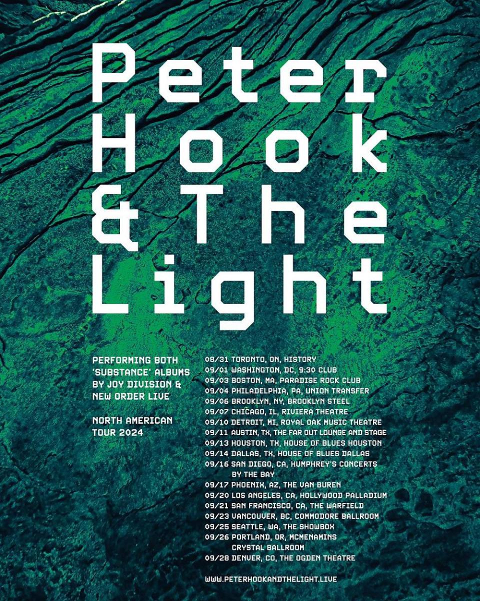 peter hook and the light 2024 north american tour dates tickets