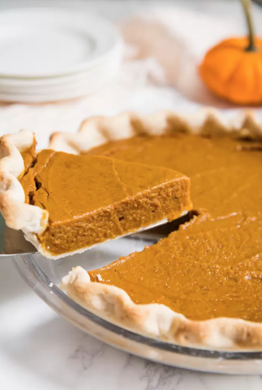 <p>Food with Feeling</p><p>This vegan pumpkin pie is a must-try for holiday parties and simply anytime you’re craving a good pumpkin treat! </p><p><strong>Get the recipe: <em><a href="https://foodwithfeeling.com/vegan-pumpkin-pie/" rel="nofollow noopener" target="_blank" data-ylk="slk:Vegan Pumpkin Pie;elm:context_link;itc:0;sec:content-canvas" class="link ">Vegan Pumpkin Pie</a></em></strong></p>