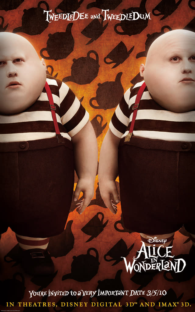 Matt Lucas Poster Alice in Wonderland Production Stills Walt Disney 2010 COMIC-CON 2009