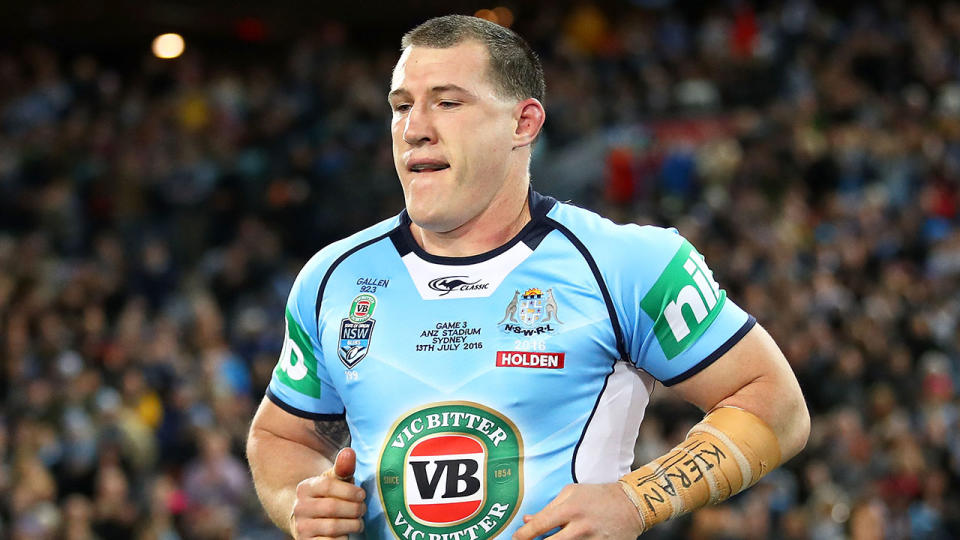 Pictured here, Paul Gallen during his State of Origin playing days.