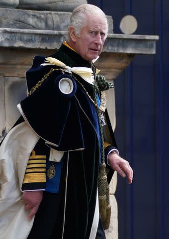 <p>YUI MOK/POOL/AFP via Getty Images</p> King Charles attends the coronation celebration in Scotland on July 5