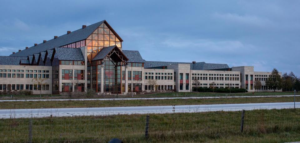 The exterior of Acuity Insurance as seen, Tuesday, November 16, 2021, in Sheboygan, Wis.