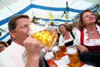 Ex-Außenminister Guido Westerwelle 2009 bei einer Wahlkampfveranstaltung in Tutzing. (Bild: Miguel Villagran/Getty Images)