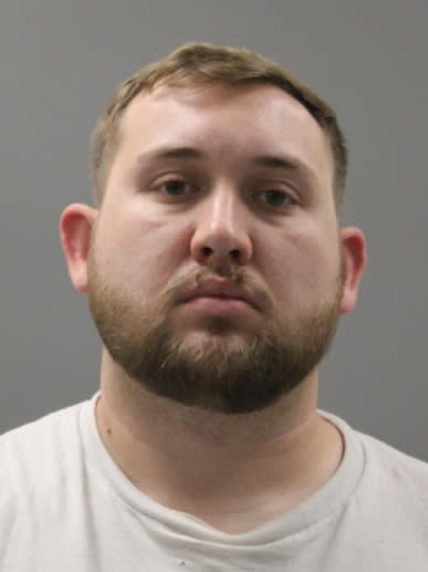 Cameron Abernathy, 29, of Athens is charged with traveling to meet a child for unlawful sex act and transmitting obscene material to a child by computer. (Photo: Limestone County Sheriff’s Office)