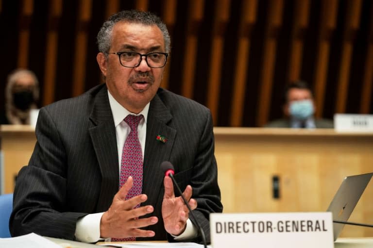 Le directeur général de l'OMS Tedros Adhanom Ghebreyesus, le 24 mai 2021 à Genève - Christopher Black © 2019 AFP