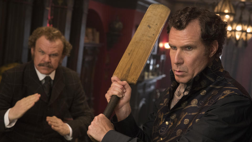 John C. Reilly and Will Ferrell in 'Holmes and Watson'. (Credit: Sony)