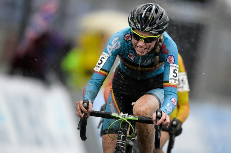 Belgian rider Femke Van Den Driessche in action in Heusden-Zolder, Belgium, on January 30, 2016