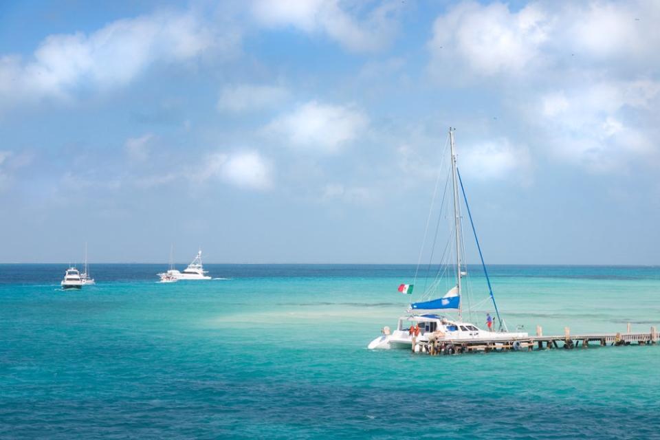Catamaran in Punta Maroma Mexico
