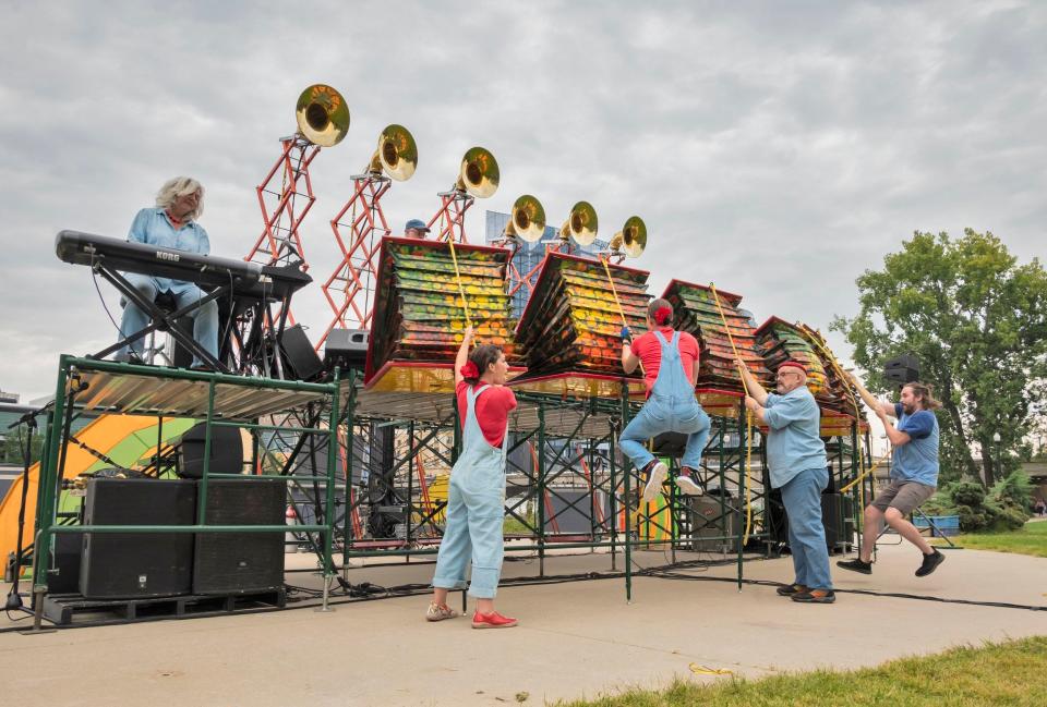 “Squonk Brouhaha” on Aug. 9-11 gives the audience a chance to play this mega instrument.