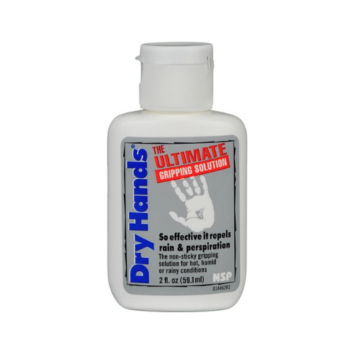 bottle of dry hands ultimate gripping solution against white background