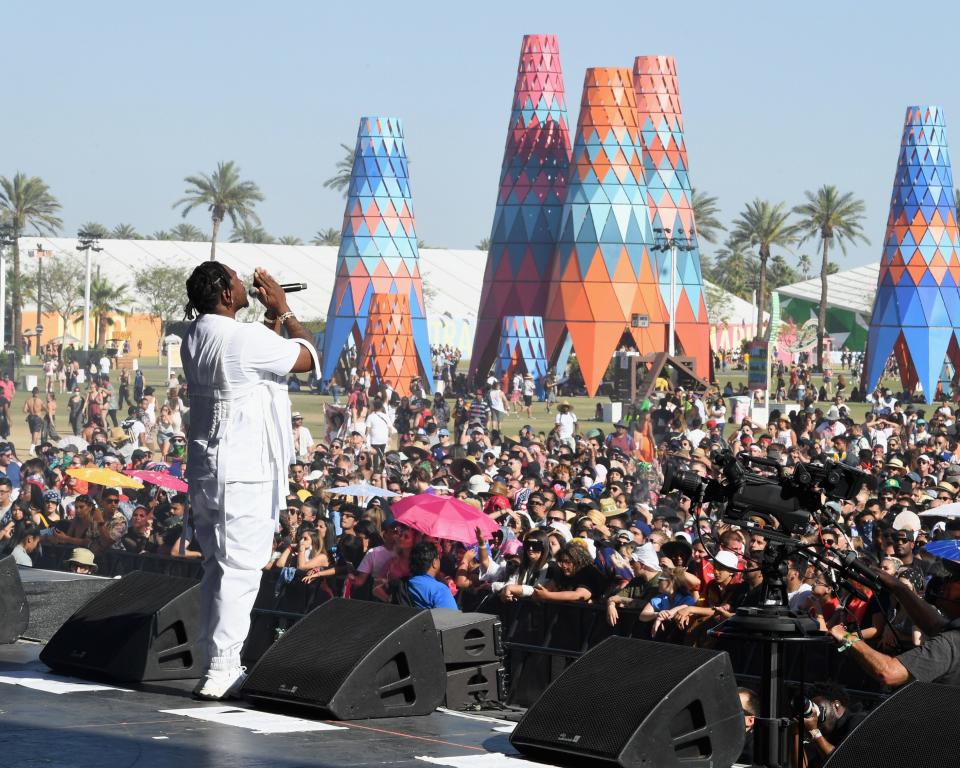 Pusha T performs during the Coachella Valley Music And Arts Festival on April 21, 2019, in Indio, Calif.