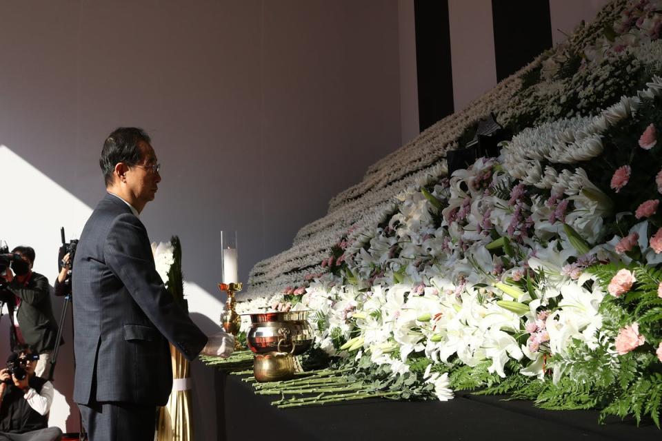 한덕수 추도식 희생자 추모식 (Getty Images)