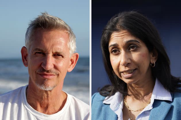 Gary Lineker has criticised Suella Braverman's migrant crackdown