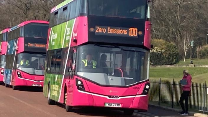 A zero-emission bus