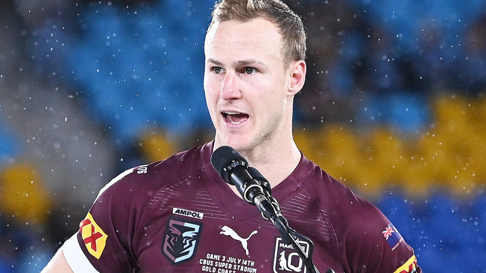 Daly Cherry-Evans, pictured here being booed on Queensland soil after the State Of Origin series finale.