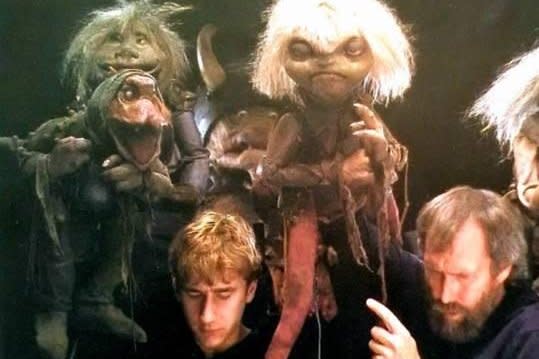 Brian Henson (L) served as his father, Jim Henson's (R) puppet captain on "Labyrinth." Photo courtesy of Shout! Studios and The Jim Henson Company