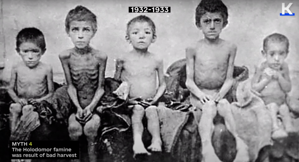 A photo of Ukrainian children who suffered from the Holodomor famine in 1932-1933. (National Museum of the Holodomor-Genocide)