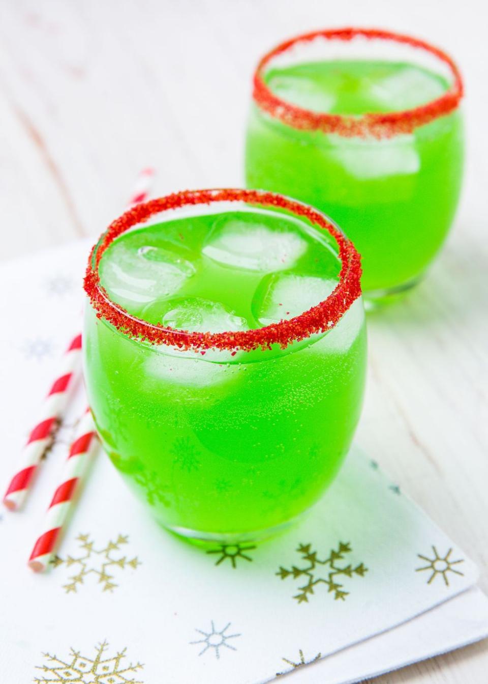 Boozy Grinch Punch