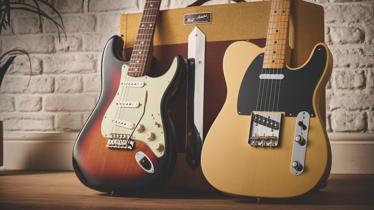  Collection of Fender Stratocaster and Telecaster guitars. 