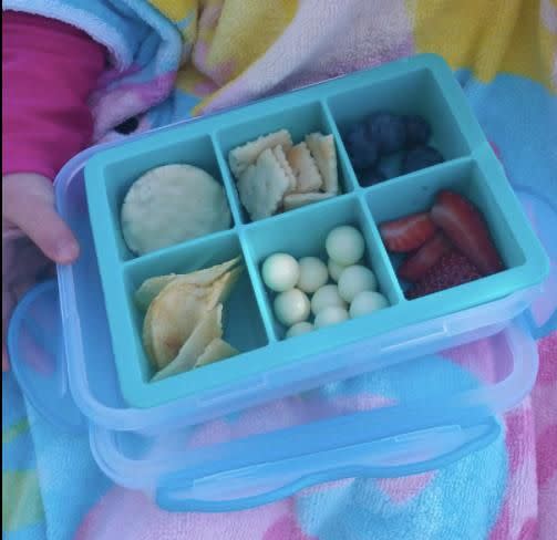 Mums posted pictures of their kids with their own little bento boxes. Photo: Facebook