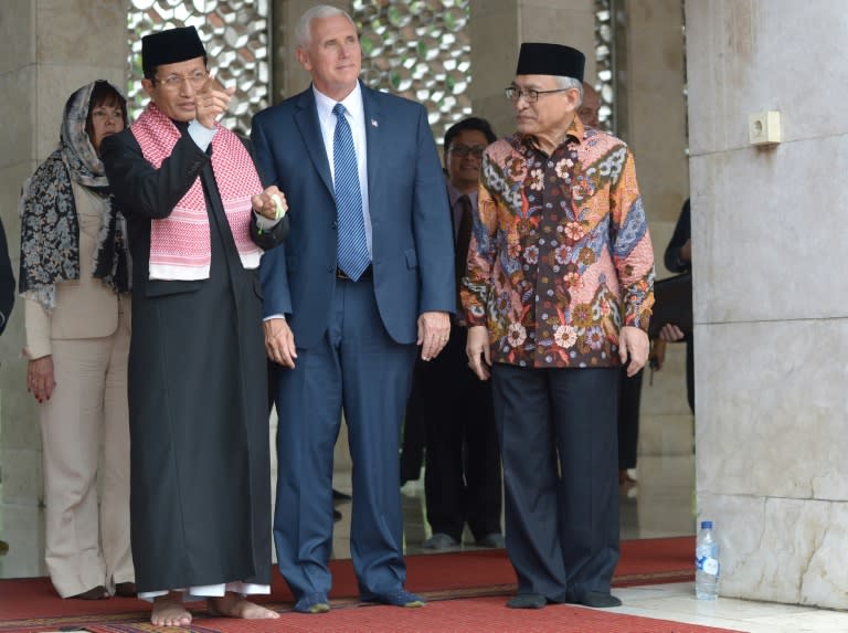 US Vice President Mike Pence's visit to Indonesia represents the most high-profile outreach to Muslims by the Donald Trump administration since the brash billionaire came to office